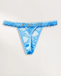Custom name thong in Baby Blue with personalized rhinestone lettering – flawluxe